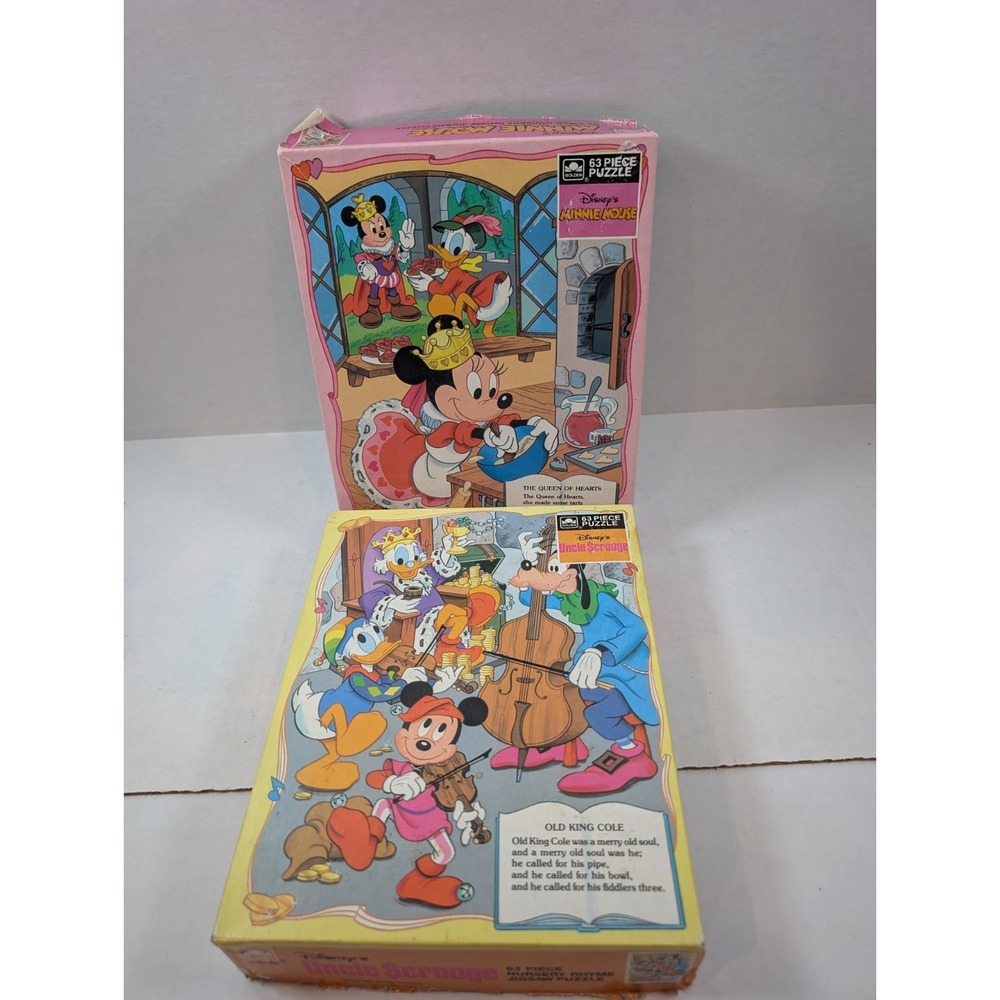 Golden Disney Minnie Mouse 63 Piece Interlocking Puzzle Vintage 1984 MPN 2122-2